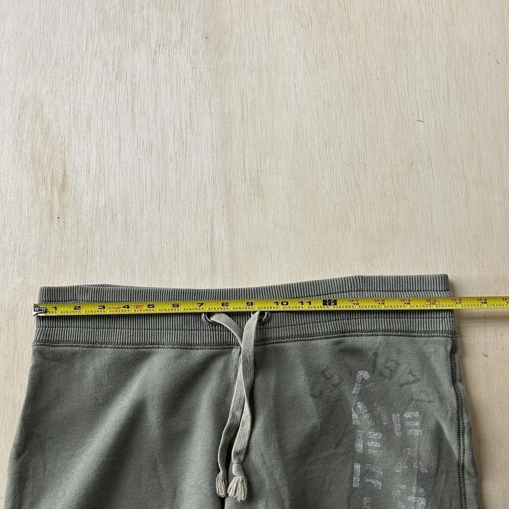 Y2K Baggy American Eagle Outfitters Sweat Shorts Mens XL Green Fleece Drawstring